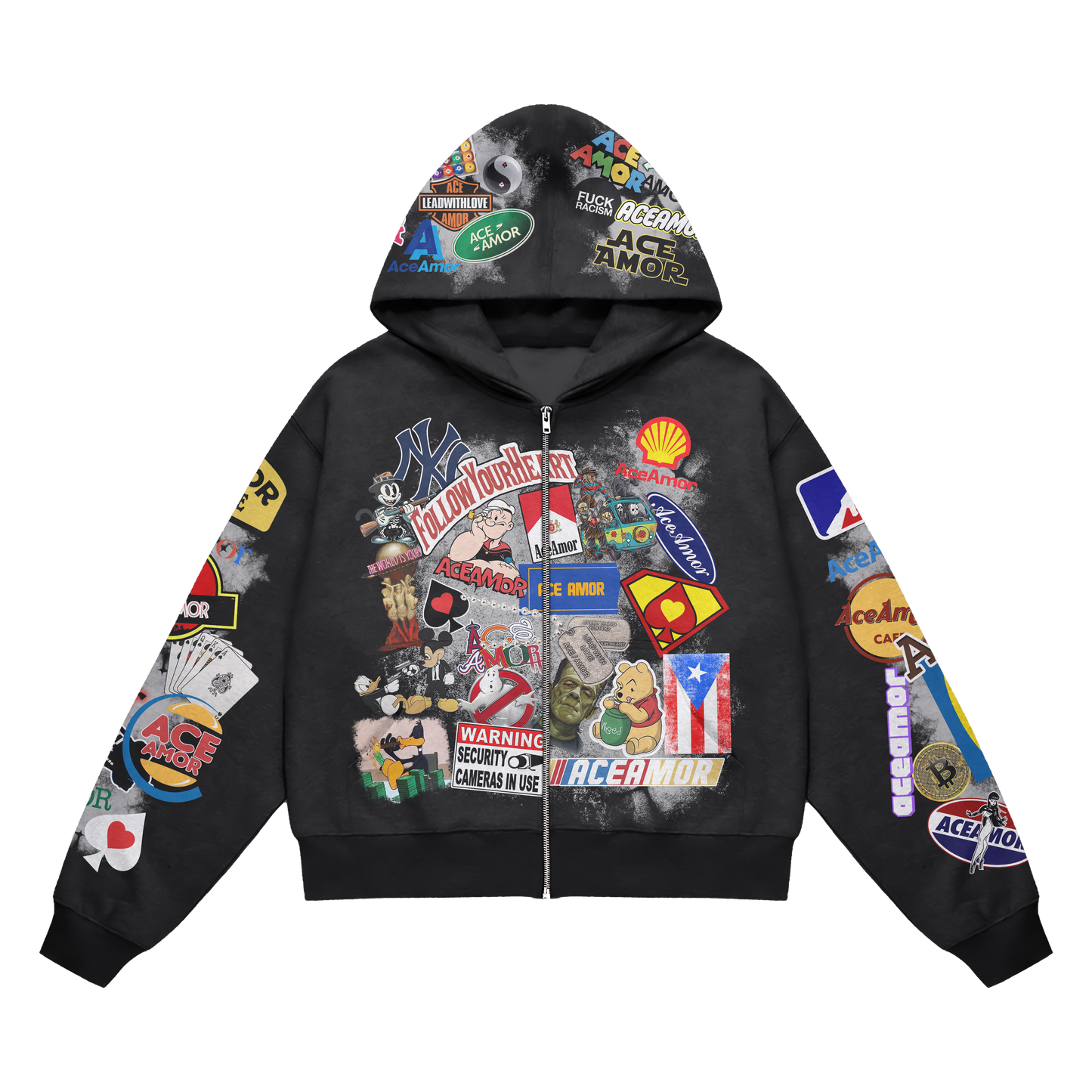 Nostalgia Thermal Hoodie - Black
