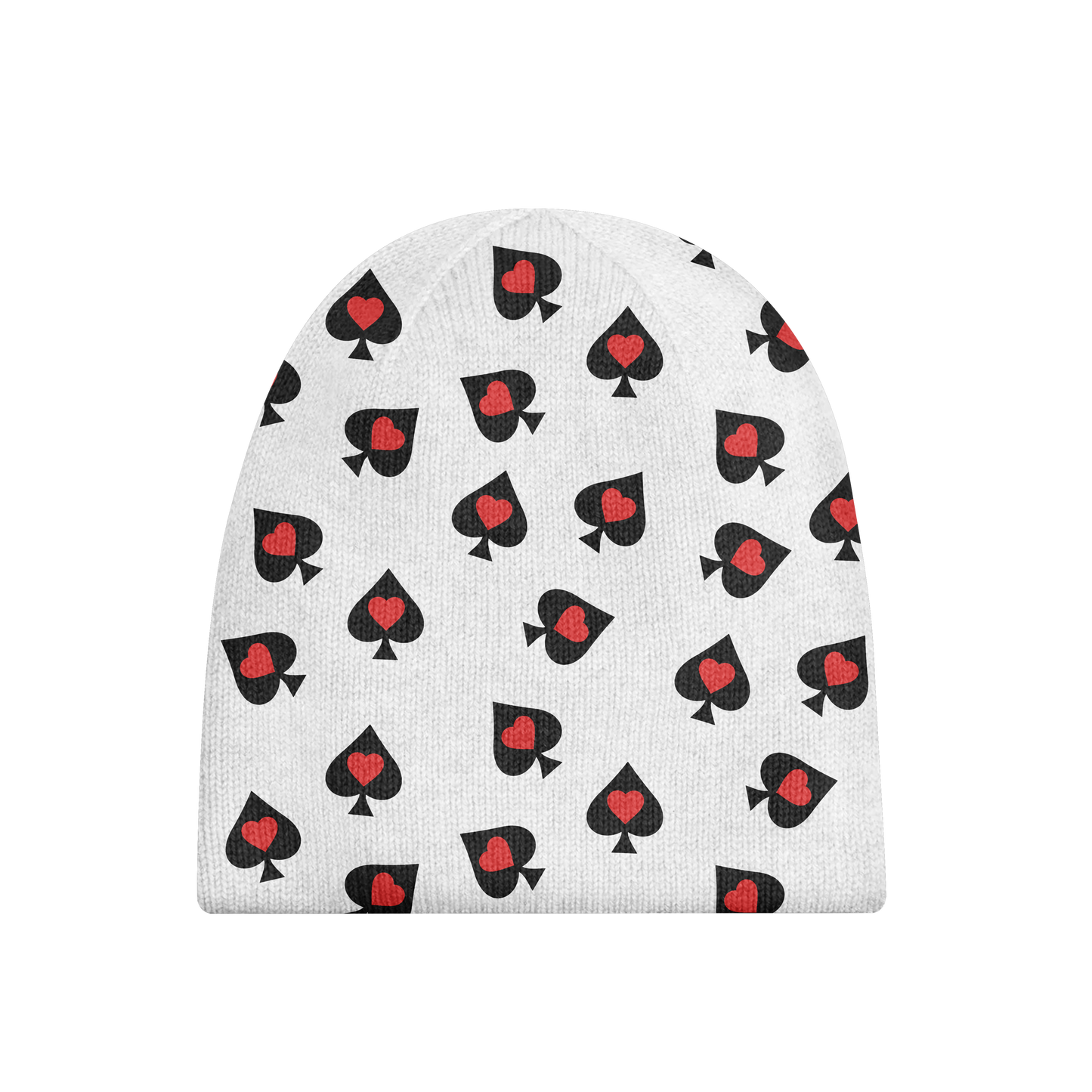 All Over Logo Beanie - White