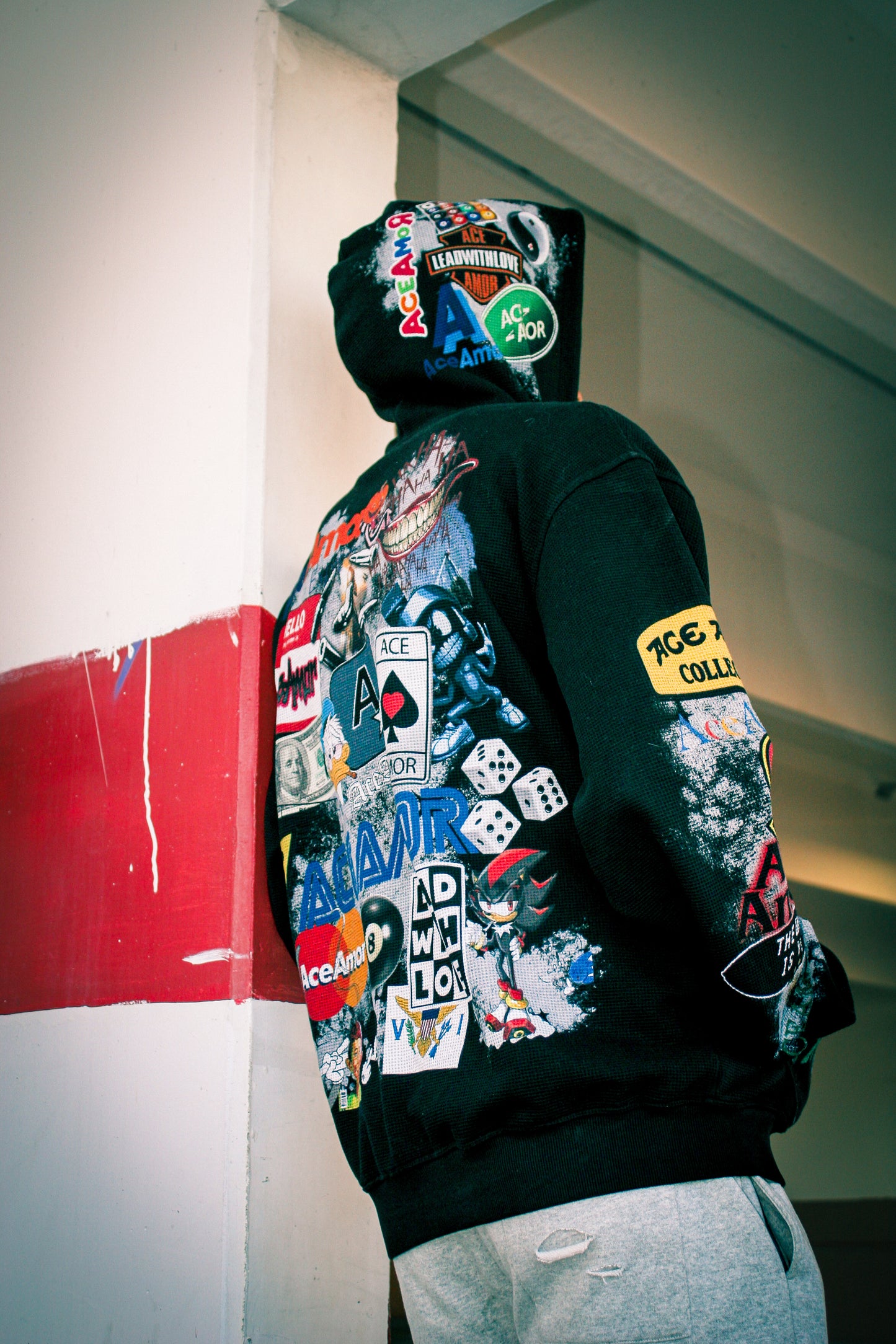 Nostalgia Thermal Hoodie - Black