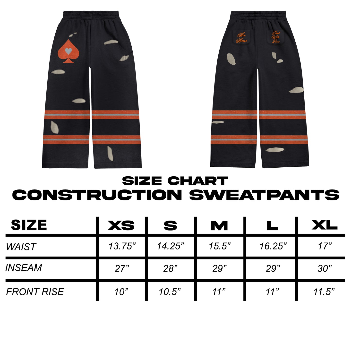 Construction Sweatpants - Black